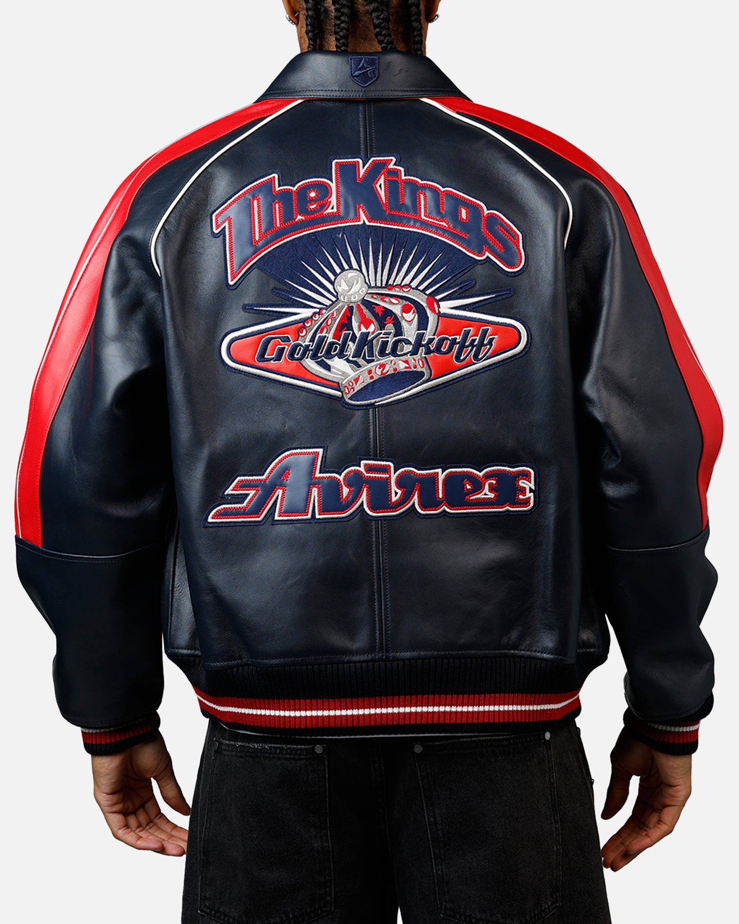 Avirex The Kings Jacket Navy/Red | Culture Kings US