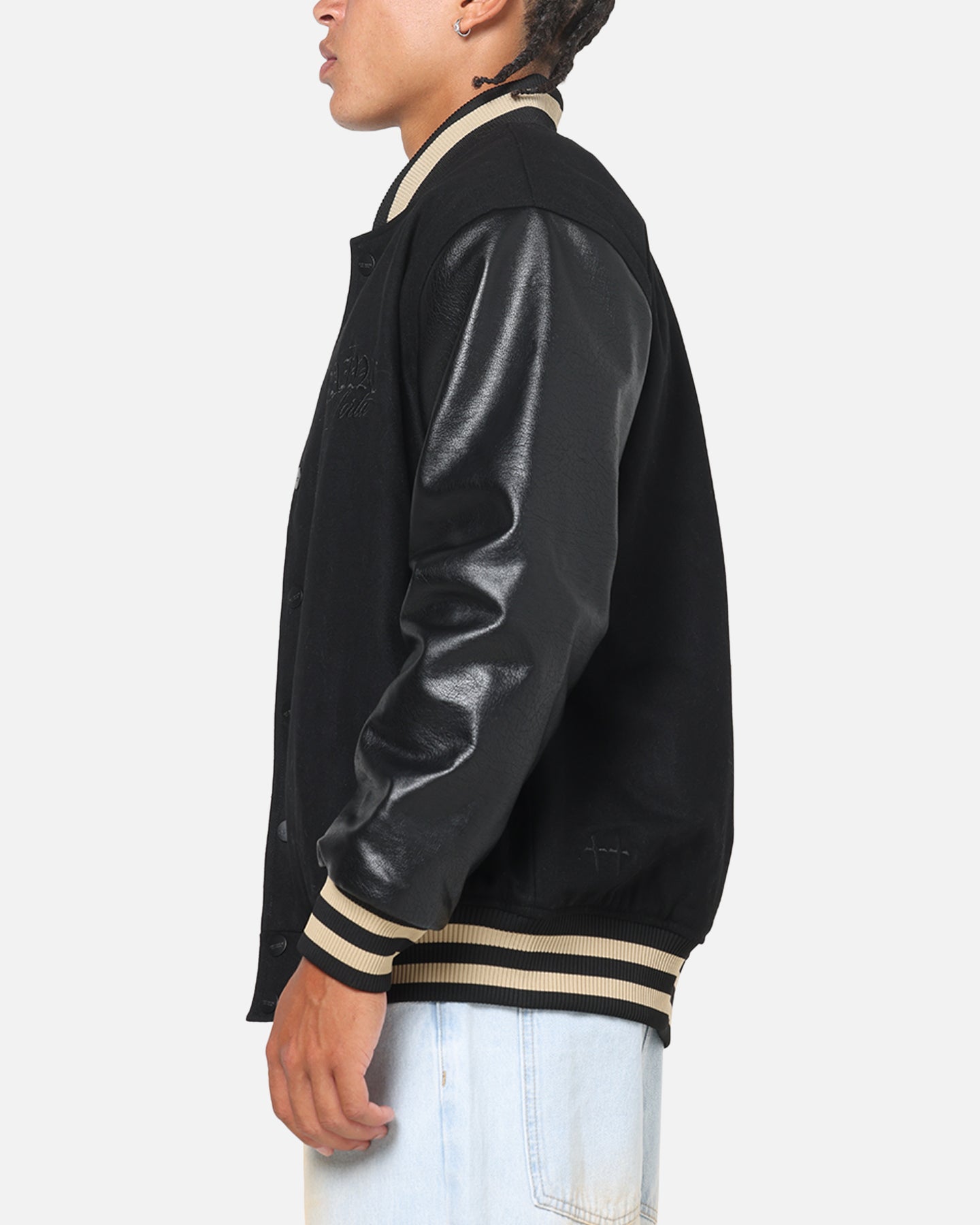 Saint Morta Valhala Varsity Jacket Black | Culture Kings US