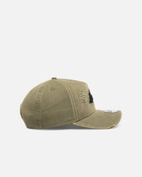 New Era Los Angeles Lakers 'Distressed Olive' 9FORTY A-Frame Snapback Olive