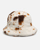 Kangol Faux Fur Bucket Brown/White