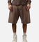 American Thrift Fleece Shorts Washed Brown