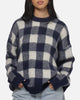 Carre Ombre Knitted Jumper Navy Plaid