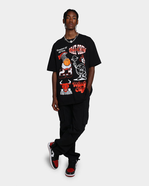 Goat Crew Windy City All Over T-Shirt Black