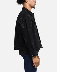 Saint Morta Doves Denim Jacket Black Shadow