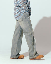 Loiter 444 Bootcut Jeans Washed Blue