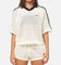 Adidas Women's Crochet Polo Shirt White/Black