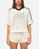 Adidas Women's Crochet Polo Shirt White/Black
