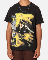 Marvel Loki Series Vintage T-Shirt Black Wash