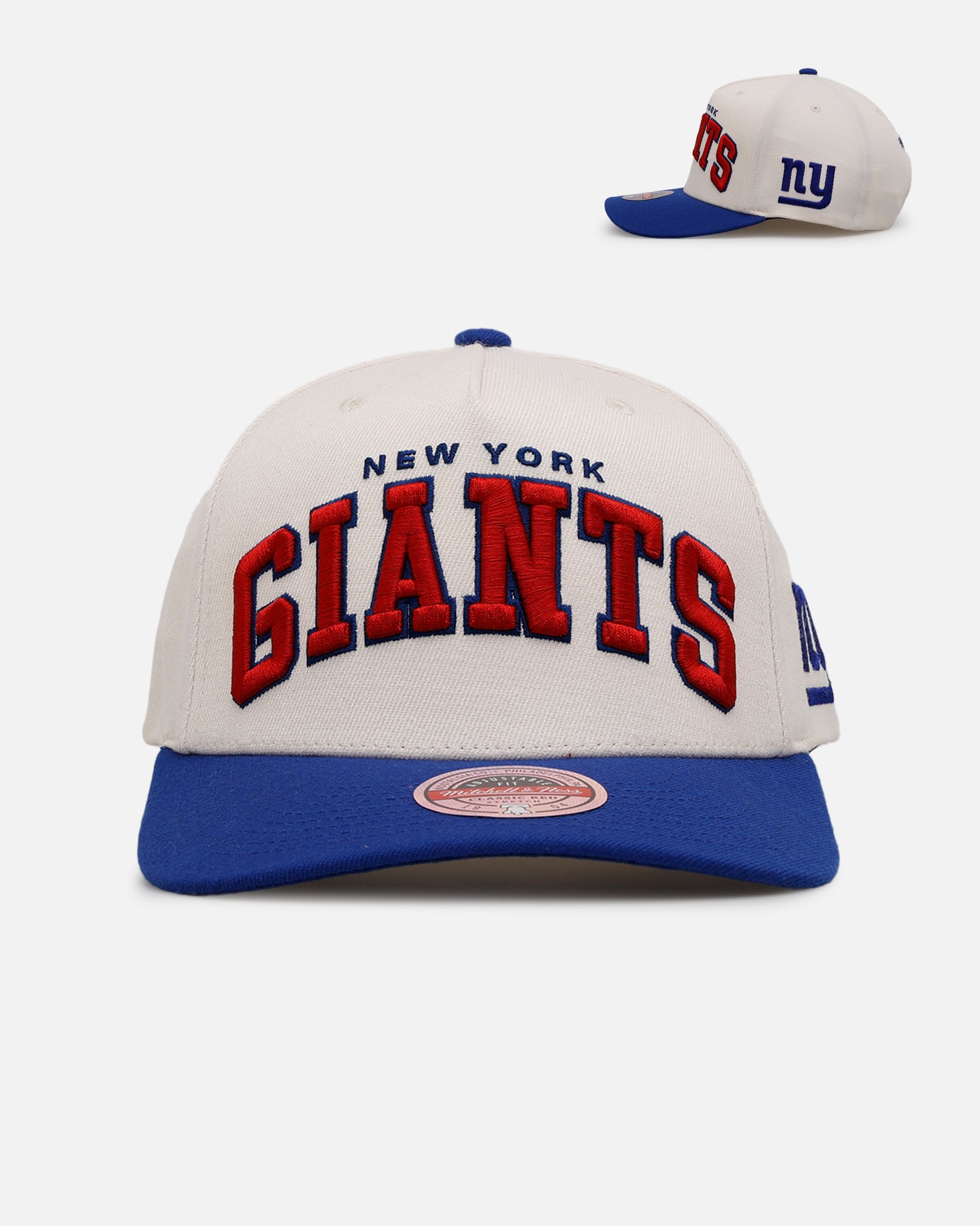 ミッチェルアンドネス 2XL NFL ニューヨークジャイアンツバレス【4541】 Mitchell & Ness New York Giants 'Vintage NFL' MVP Snapback Natural