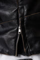 MNML Leather Moto Jacket Black