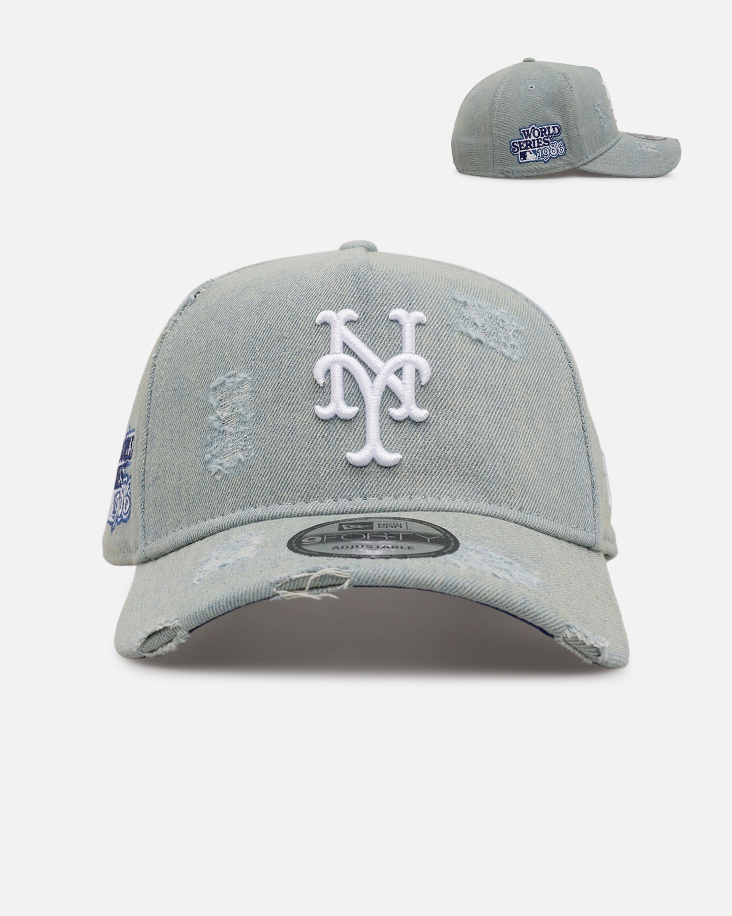New Era New York Mets 'Distressed Denim' 9FORTY A-Frame Snapback