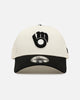 New Era Milwaukee Brewers 'Easy Chrome Black' 9FORTY A-Frame Snapback Chrome/Black