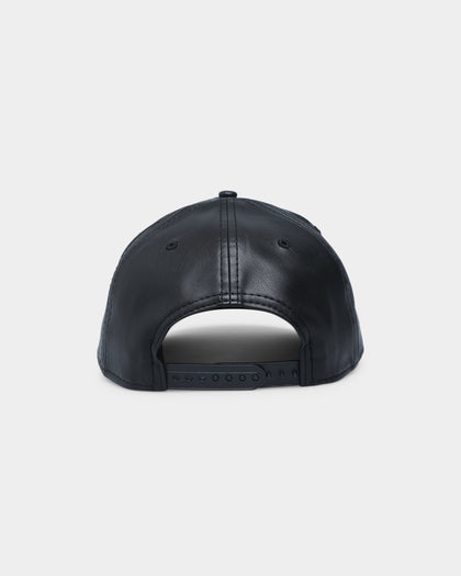 New Era New York Mets "Black Tan PU Leather" 9FORTY K-Frame Snapback Black/Tan