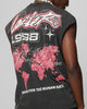 Loiter Motor Oversized Muscle T-Shirt Charcoal
