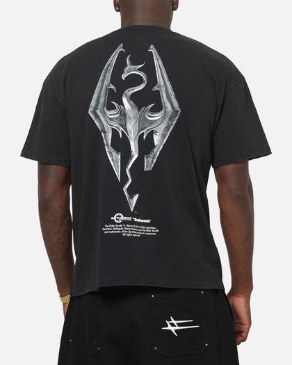 73Studio x The Elder Scrolls: The Elder Scrolls Skyrim T-Shirt Black Acidwash