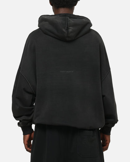 Saint Morta Athltc R3 Boxy Hoodie Washed Black
