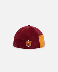 New Era Las Vegas Raiders 'Maroon Patchwork Corduroy' 59FIFTY Fitted Maroon/Yellow