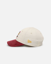 New Era Kids' Brisbane Broncos 'NRL Retro Corduroy logo' 9FORTY Strapback Chrome White