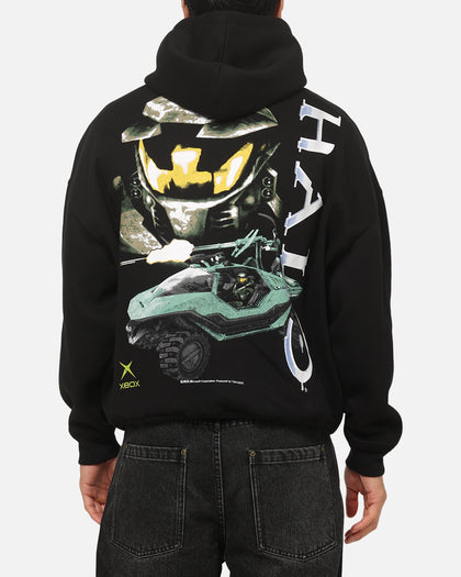 73Studio X Halo Logo Hoodie Black