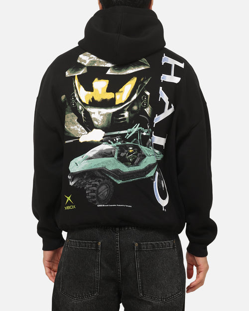 73Studio X Halo Logo Hoodie Black