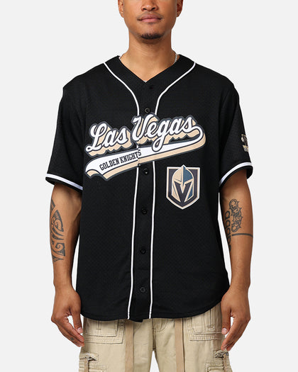 Pro Standard Las Vegas Golden Knights Mesh Button Up Jersey Black