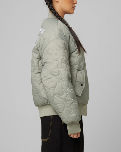 Loiter Kraven Reversible Bomber Jacket Green