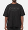 Carre Applique T-Shirt Solid Black