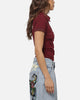 Ed Hardy Women's Polo Top Plum