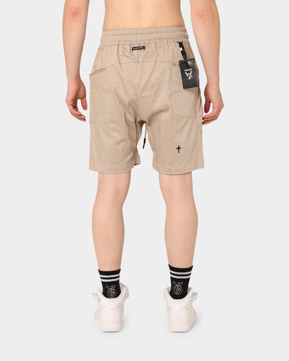 The Anti Order Neo Military Cargo Shorts Bone