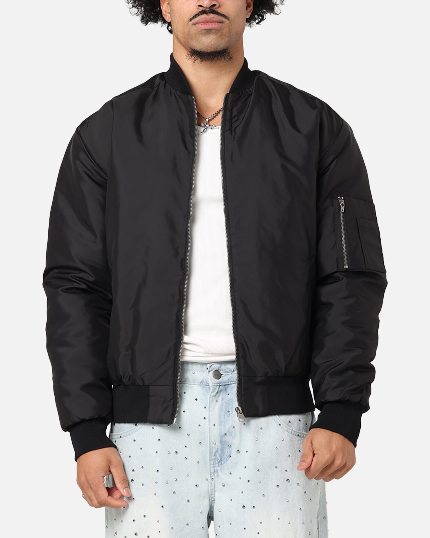 Saint Morta Gothic Noir Bomber Jacket Black | Culture Kings US