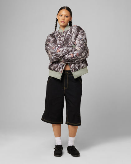 Loiter Kraven Reversible Bomber Jacket Green