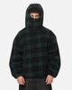 Carre Sherpa Hooded Jumper Tartan Plaid