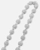 Saint Morta 4mm Iced Ball Bracelet White Gold