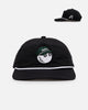 Malbon Nylon Structured Rope Snapback Black/White