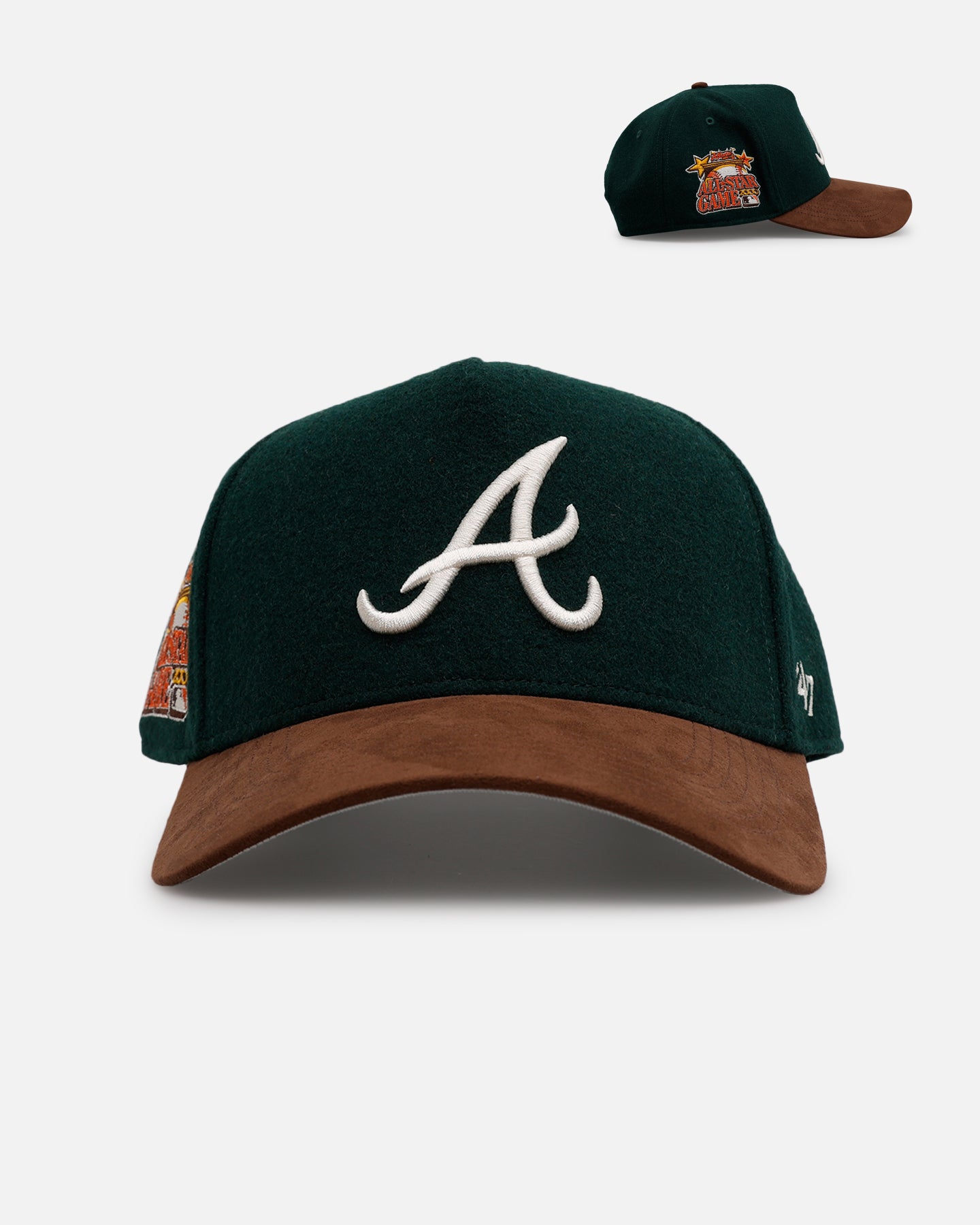 リーフ 47 Brand Atlanta Braves 'Fall Leaves' 47 Offside Snapback Green