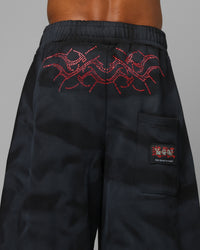 Loiter X Yu-Gi-Oh! Slifer Sky Dragon Sweatpants Black Wash
