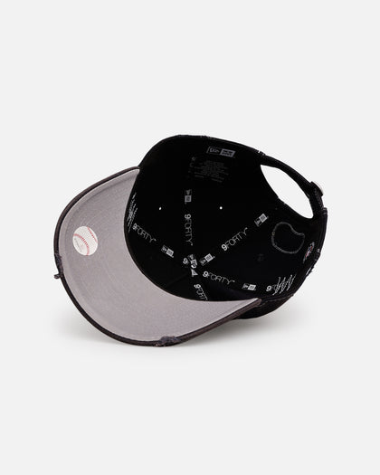 New Era Atlanta Braves 'Distressed And Worn' 9FORTY A-Frame Casual Strapback Navy