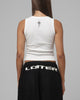 Loiter Women's Live Fast Die Young Rib Tank White