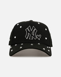 New Era New York Yankees 'Black Satin Hearts' 9FORTY A-Frame Snapback Black