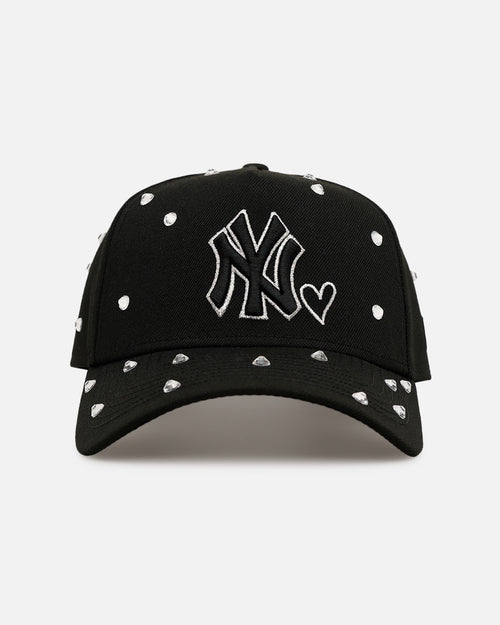New Era New York Yankees 'Black Satin Hearts' 9FORTY A-Frame Snapback Black