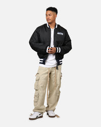New Era X Alpha Series X NFL Seattle Seahawks MA-1 Bomber Jacket Navy/Black