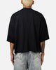 MNML Oversized Raw Hem T-Shirt Washed Black