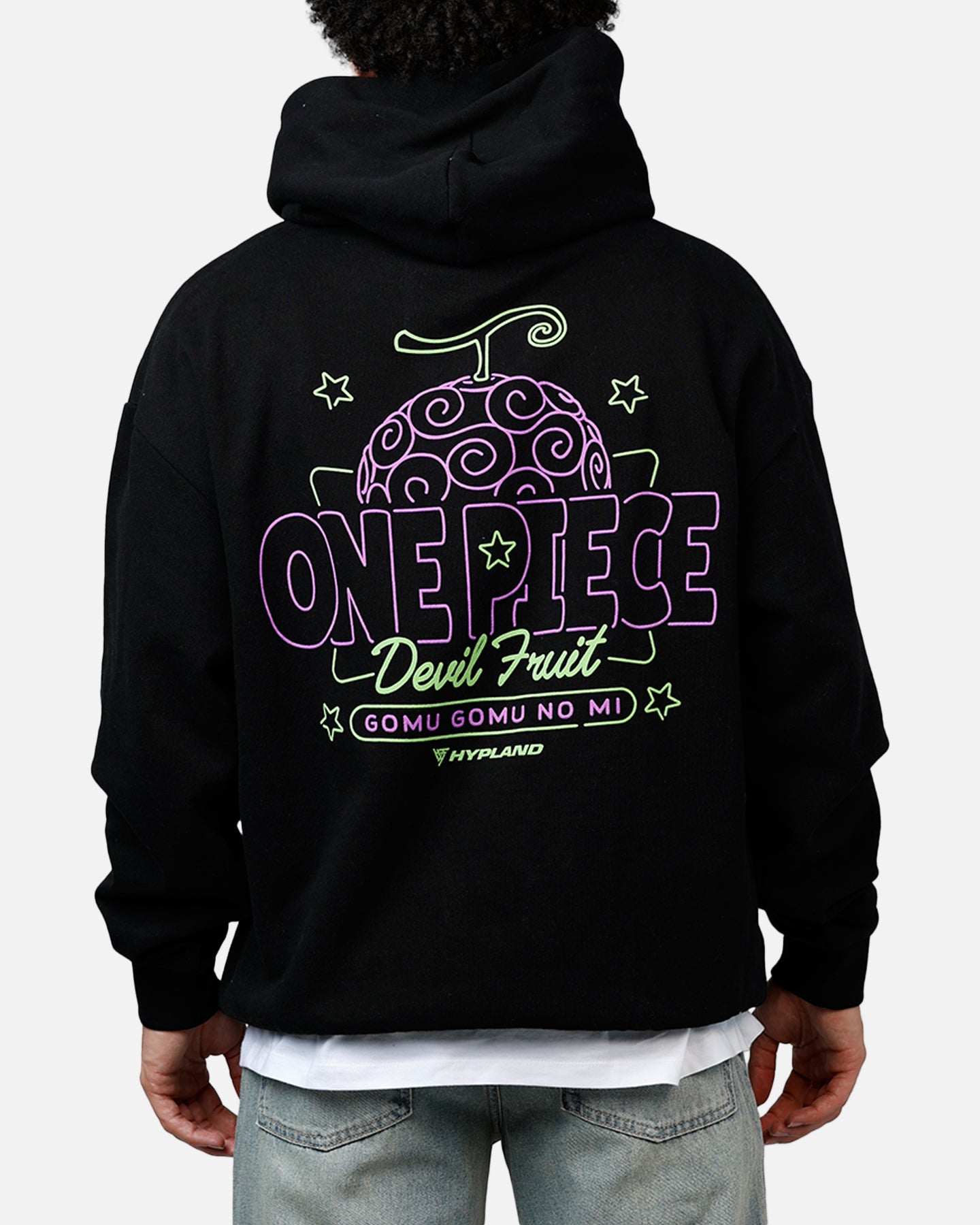 Hypland X One Piece Neon Gomu Hoodie Black | Culture Kings US