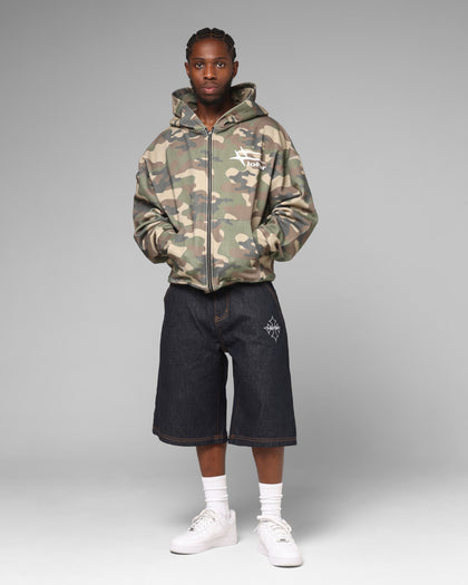 Loiter Ultra Hybrid Premium Zip Hoodie Camo