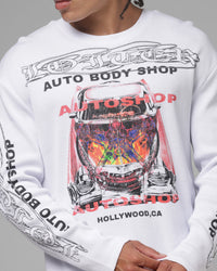 Loiter Body Shop Thermal Long Sleeve T-Shirt Off White