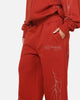 Ed Hardy Cyber Rhinestone Track Pants Red