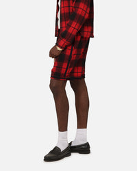 XXIII Plaid Ball Shorts Red