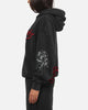 Ed Hardy Women's Rose Zip Hoodie Washed Black