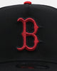 New Era Boston Red Sox 'Satin Scarlet' 9FORTY A-Frame Snapback Black/Scarlet