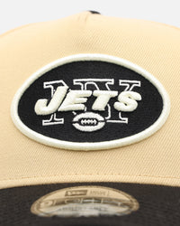 New Era New York Jets 'Vintage' 9FORTY A-Frame Snapback Vegas Gold